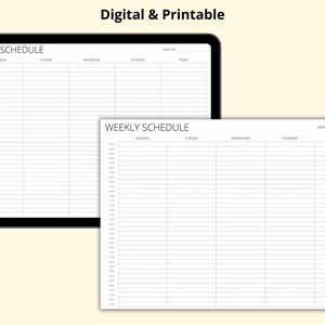 Time Block Planner, Printable Weekly Planner Template, 5 Day Planner ...