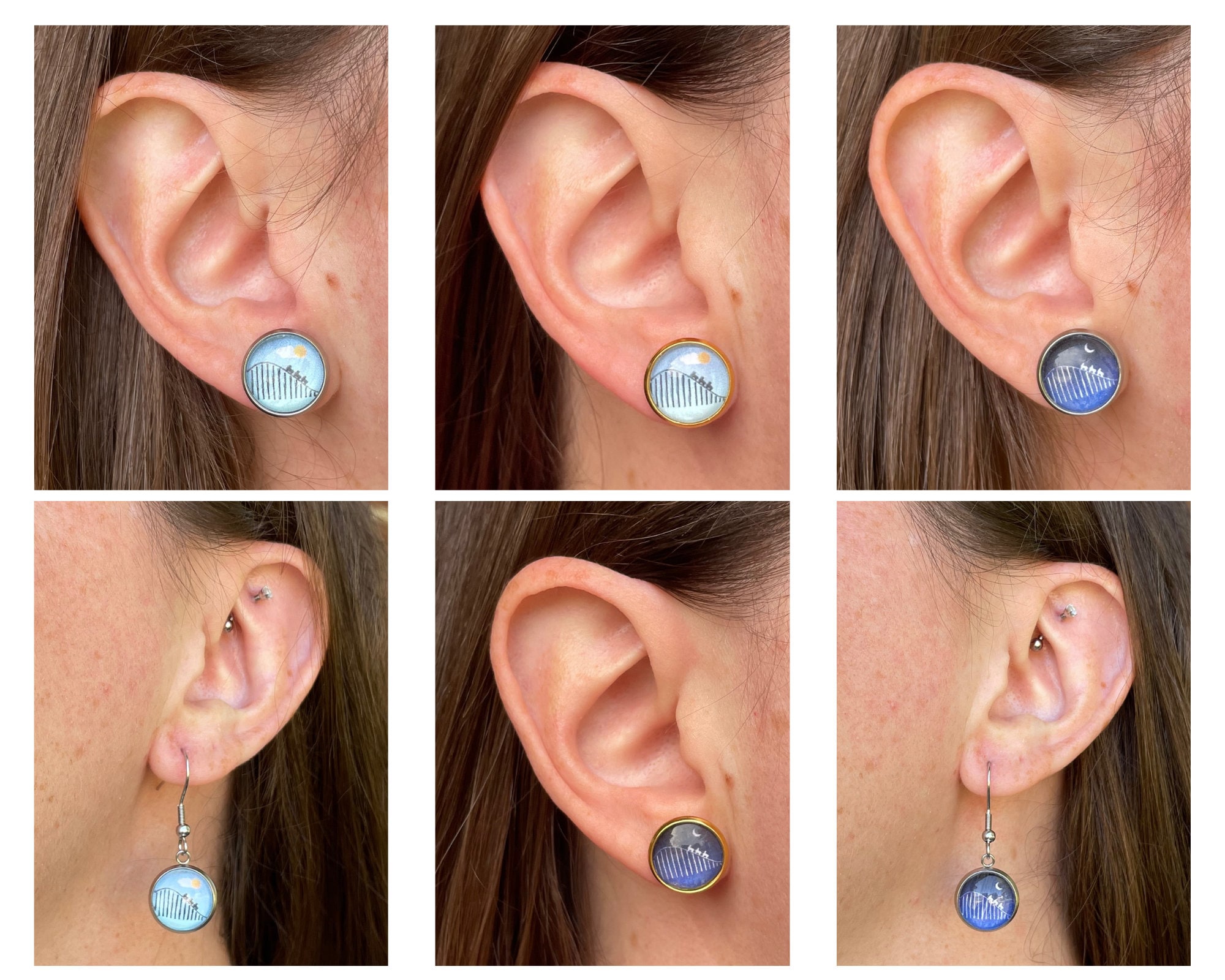 Roller Coaster Earrings, Roller Coaster Jewelry, Roller Coaster, Roller