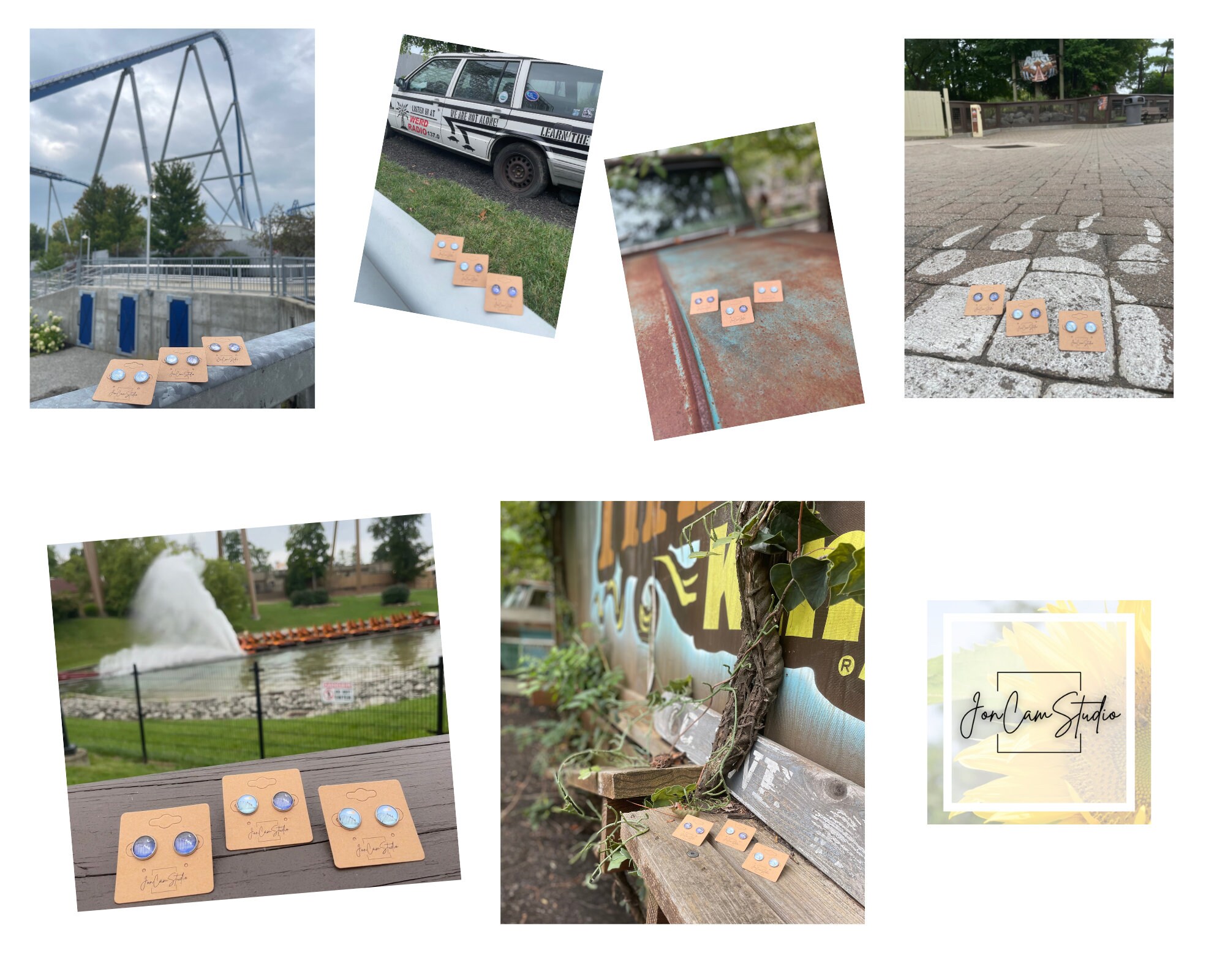 Roller Coaster Earrings, Roller Coaster Jewelry, Roller Coaster, Roller