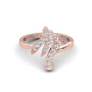 Stunning Natural Diamond Ring, 18k White Gold Band Ring For Her, Brilliant Cut Diamond Ring Jewelry For Engagement
