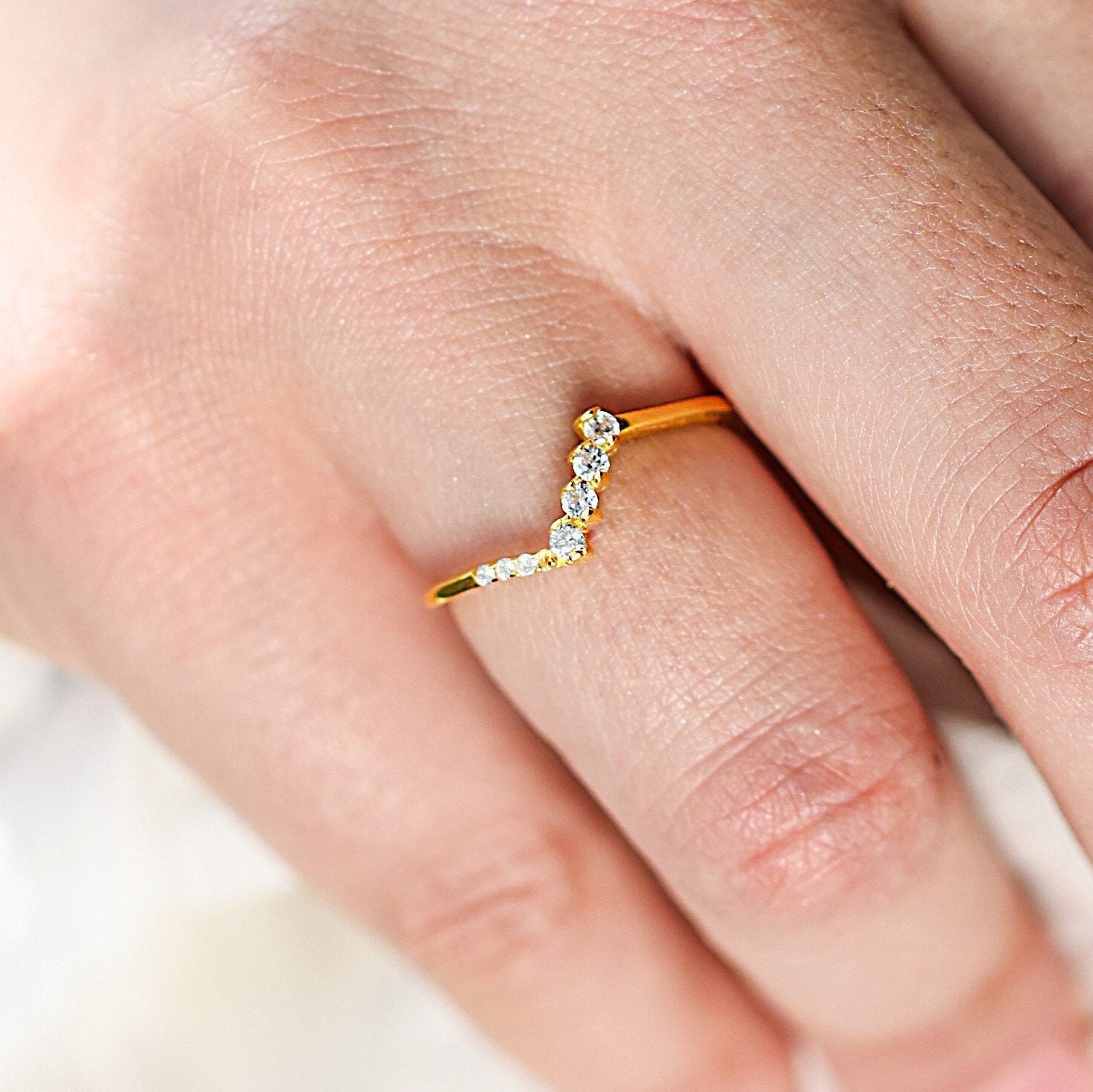 Personalized Gold Ring 10k Yellow White Square Design Ring Etsy