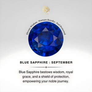 Natural Round Blue Sapphire Tennis Bracelet, 14kt Yellow Gold Stacking Jewelry image 10