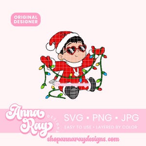 クリスマス ライト ベイビー ベニート Svg Png Jpg デジタル ダウンロード、ウナ ナヴィダ シン ティ、アン クリスマス シン ティ、バッド バニー クリスマス、ベイビー ベニート ナヴィダ