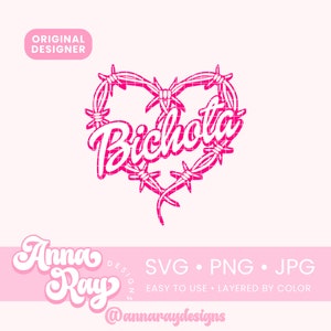 Bichota Barbwire Heart Svg, Png, Jpg, Digital Download, Karol G Heart Tattoo Svg, Karol G Manana Sera Bonito Png, Karol G Princess Doll Svg