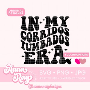 Dans mes couloirs Tumbados Era Svg Png en téléchargement numérique, couloirs Tumbados Svg, Musica Latina Svg, idée cadeau espagnol, couloirs mexicains