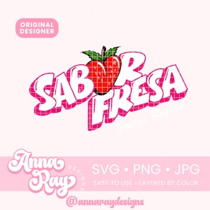 Fuerza Regida Sabor Fresa Svg, Png, Jpg Digital Download, Sabor Fresa Merch, Fuerza Regida Merch, JOP Sabor Fresa Svg, Otra Peda Tour Png