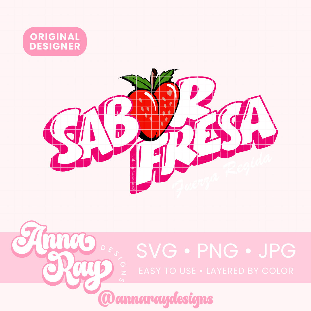 Fuerza Regida Sabor Fresa Svg, Png, Jpg Digital Download, Sabor Fresa Merch, Fuerza Regida Merch, JOP Sabor Fresa Svg, Otra Peda Tour Png