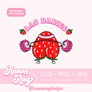 Las Babies Fresas Svg, Png, Jpg, Digital Download, Fuerza Regida, JOP, Sabor Fresa Png, Sabor Fresa Design, Las Babies De Atras, Nina Fresa