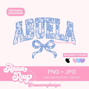 Lace Abuela Coquette PNG JPG Instant Download, Coquette Mother&#39;s Day, Coquette Abuela, Floral Abuela Png, Abuelita Lace Coquette Bow Png