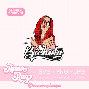 Karol G Red Hair Bichota SVG, Karol G Bichota PNG, Karol G Merch, Karol G Bebesita, Bichota PNG, Bichota Heart, Karol G png, Karol G Bichota