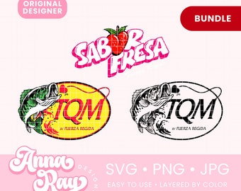 Fuerza Regida Bundle, TQM Sabor Fresa Svg, Png, Jpg Digital Download, Fuerza Regida Merch, Otra Peda Tour Png, Jesus Ortiz Fuerza Regida