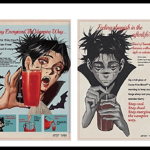 Vampire Choso” Meme Postcard/jjk/Anime Merch