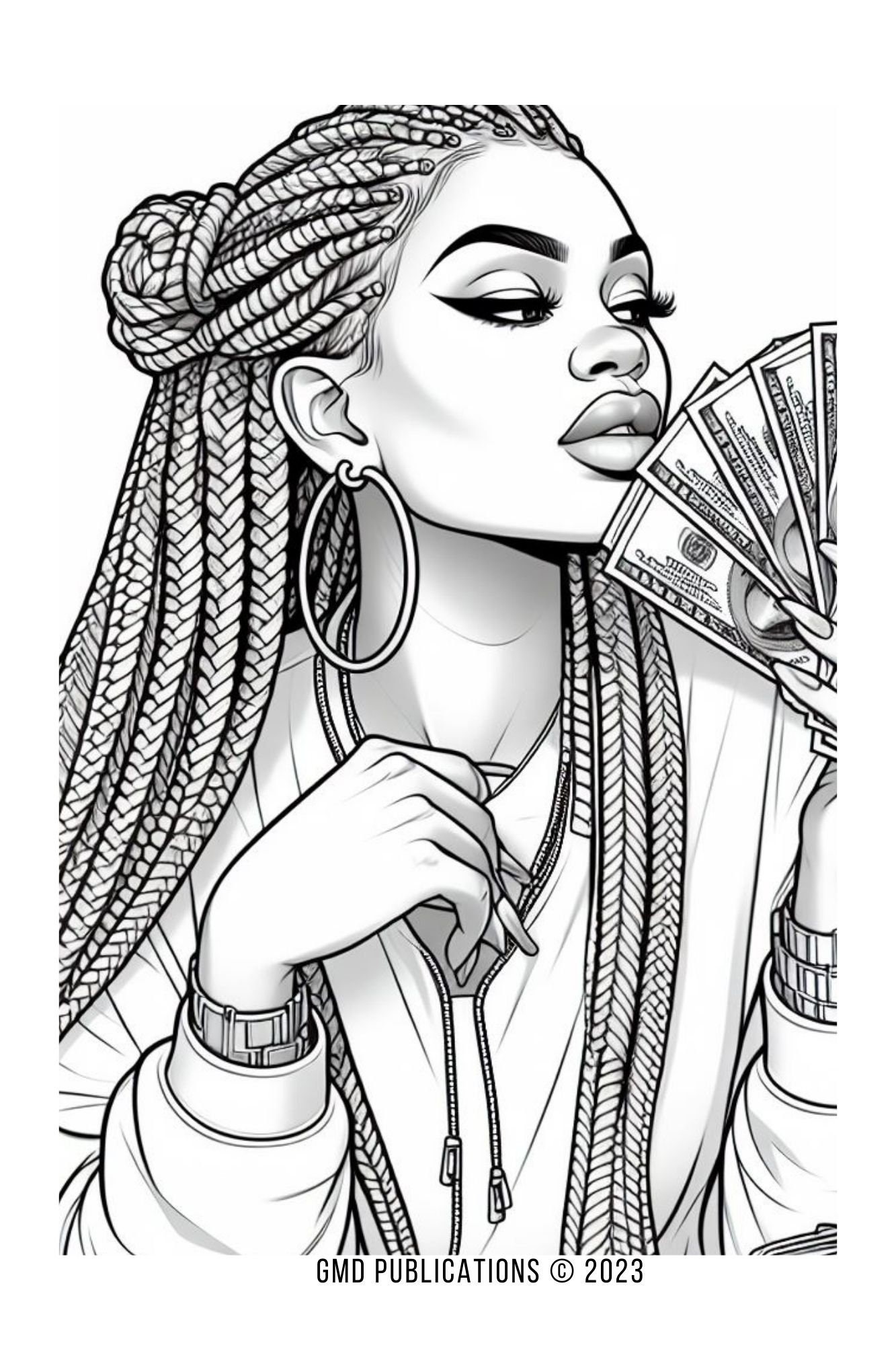 Black Girl Magic, Baddie Coloring Book Pages, Adult Coloring Pages Etsy
