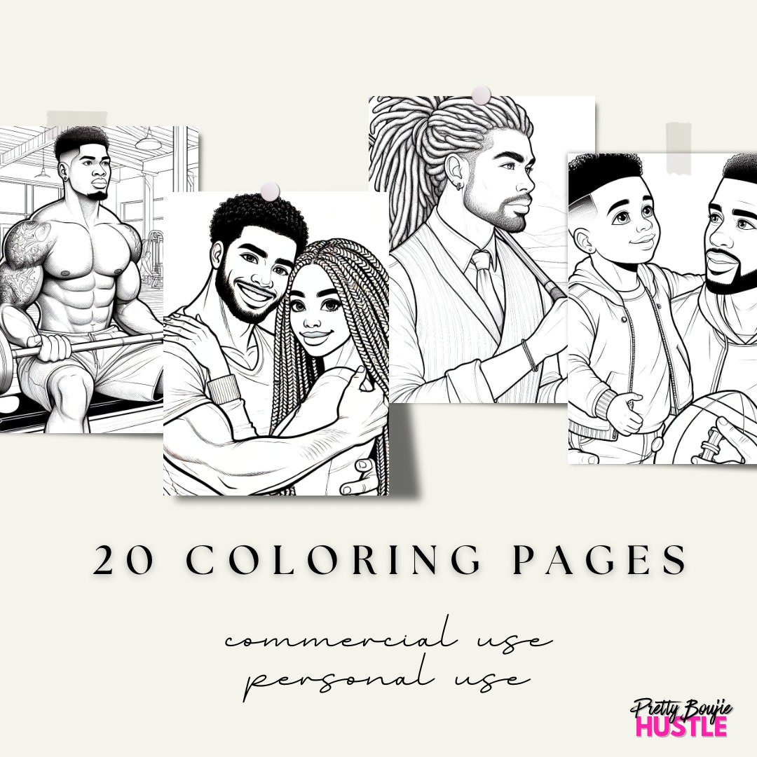 PLR Coloring Pages Melanin Coloring - Il Fullxfull.6066197372 Qd5w 
