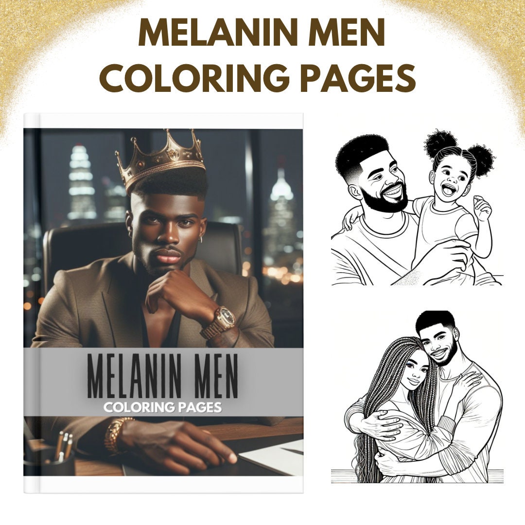 PLR Coloring Pages Melanin Coloring - Il Fullxfull.6106446650 Kpcp 