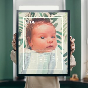 Birth Stat Print - 16x20