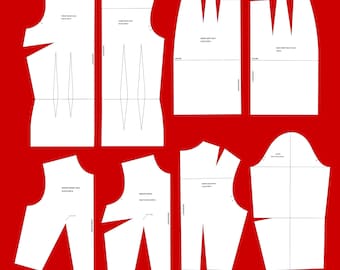 SIZE 8 HALF SCALE Block Pdf Patternmaking Slopers