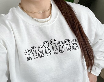 Kodama Crewneck Sweatshirt | Princess Mononoke Crewneck | Studio Ghibli Sweatshirt