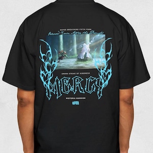 Fifth Form &quot;Mercy&quot; Oversize Premium Tee | Anime Gym Tee, Anime Graphic Tees