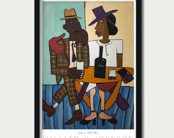 Vintage Black Americana Café Print: 1920s Black Couple Art (Digital Download) 36153615
