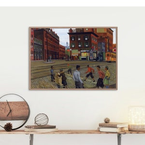 Vintage African American Wall Art Colorful Building Wall Art Black People Prints  Black Americana Black Digital Art  1930s Wall Art 3753