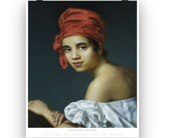 Creole Woman Portrait Print: Vintage New Orleans Art (Digital Download) 3743