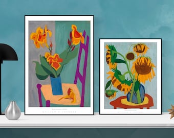 William H Johnson Still Life Art Print: Vintage Folk Art (Digital Download) 3682