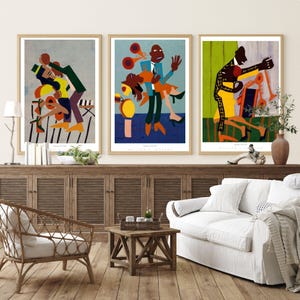 Set di stampe artistiche di William H. Johnson: Harlem Renaissance Jitterbug Dance (download digitale) 3678