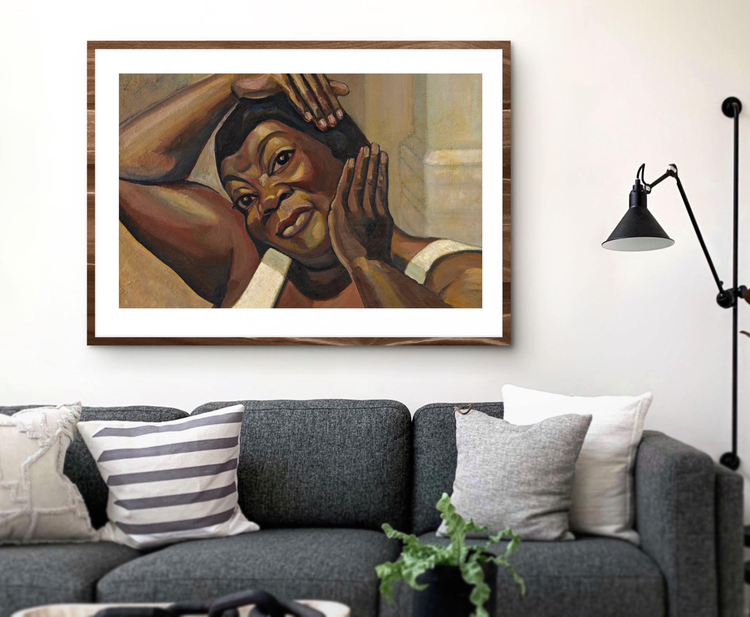 Vintage 1930s Black Woman Portrait Art Deco Print (digital Download ...