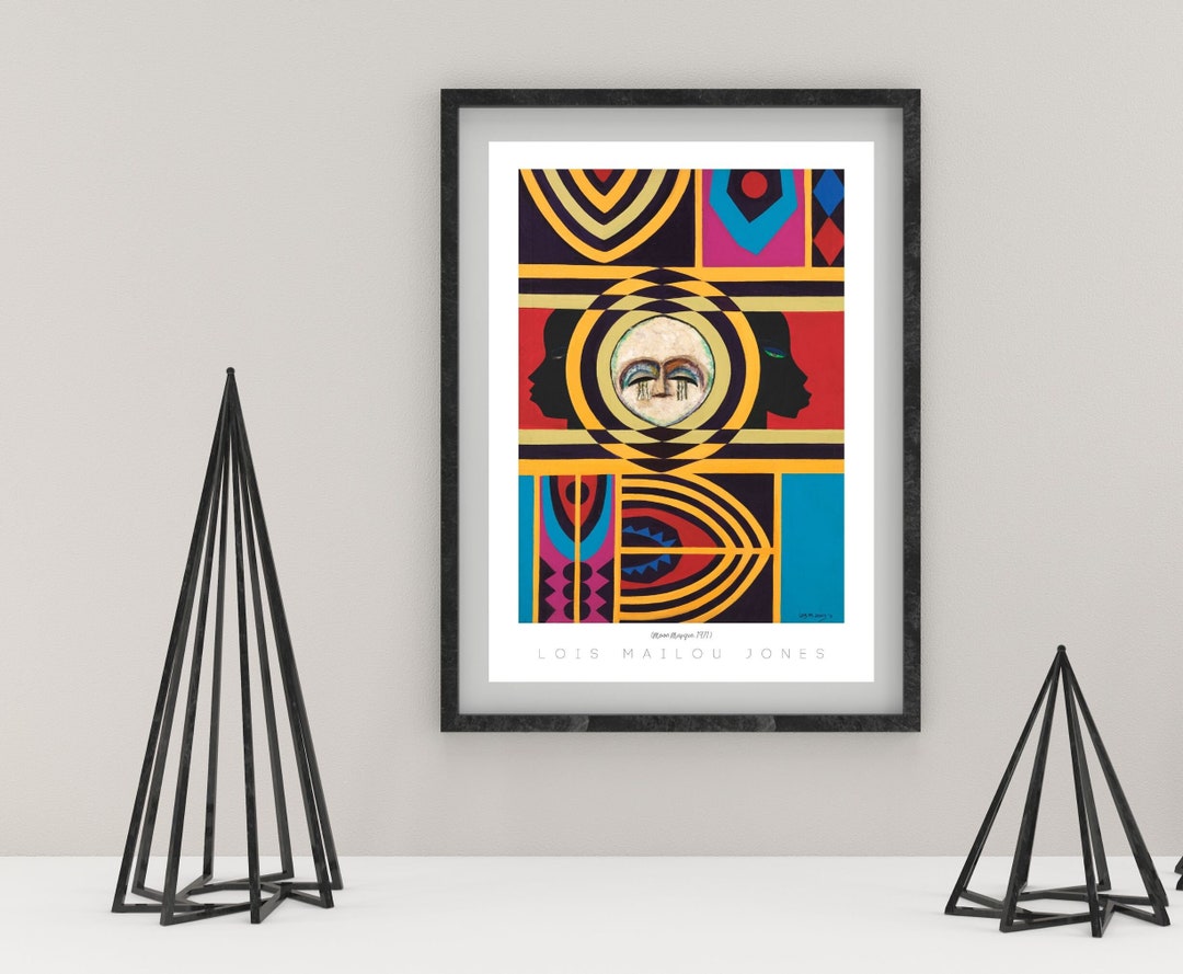 Vintage African American Art Moon Masque Art Lois Mailou Jones African ...