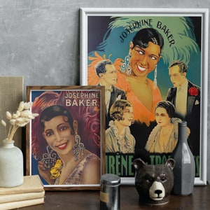 Josephine Baker Vintage French Film Poster: 1920s Roaring Twenties Art (Digital Download) 3750