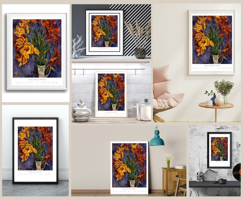 Vintage African American Art Folk Art Prints Gallery Wall Set Etsy