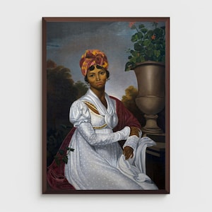 Vintage African American Portrait Art: Female Wall Decor (Digital Download) 3848