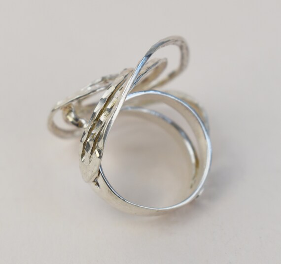 Massive ring silver, bold extravagant ring for wo… - image 8