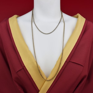 Set di collana a catena spessa in argento sterling 925, collana lunga in oro casual di base per donne o uomini, regalo vintage unico, spedizione veloce