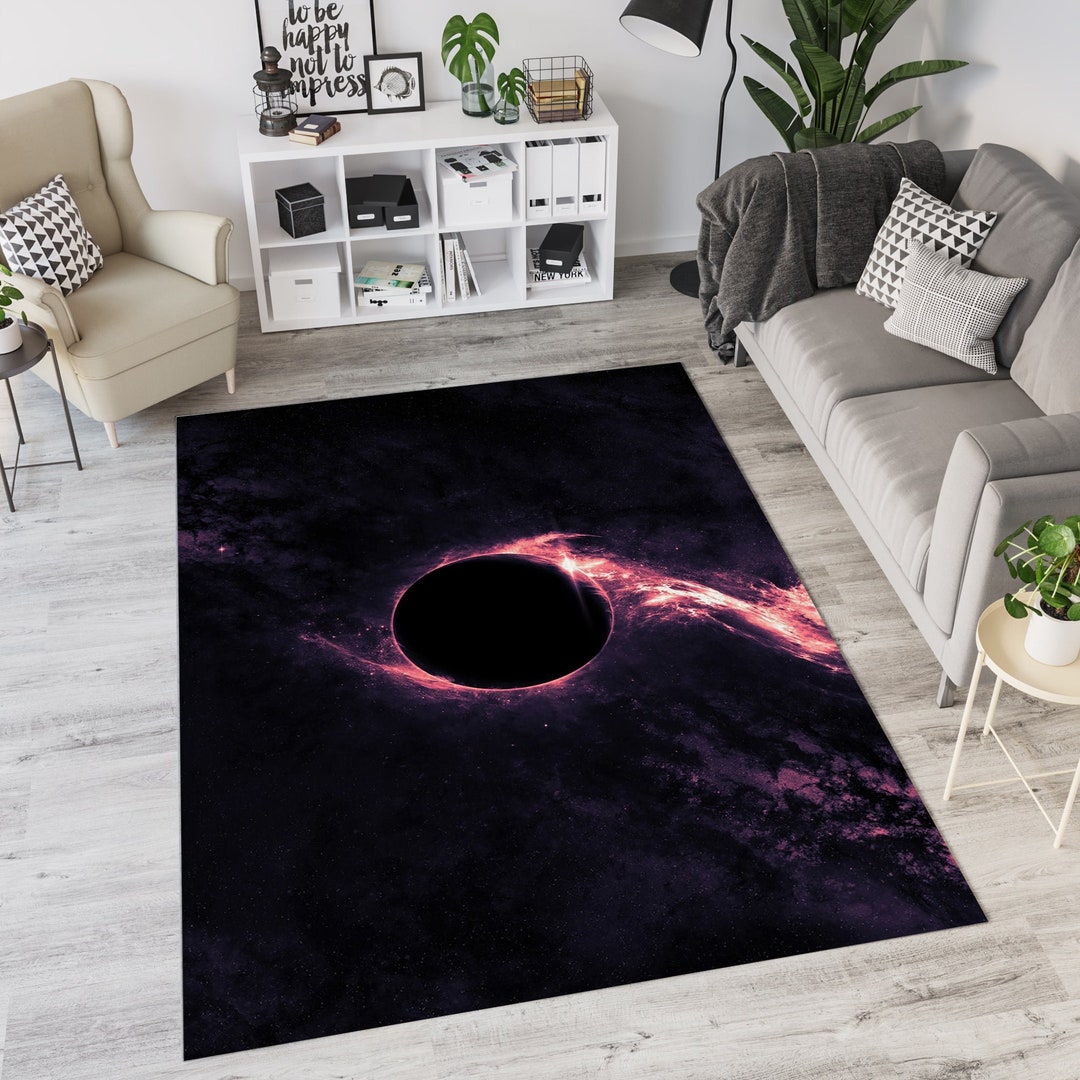 Eclipse Round Rug Solar Eclipse Illustration Digitally Printed Rug,solar System Rug ...