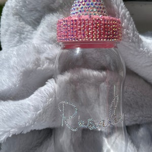 Alcancía con biberones Bling Baby, regalos para baby shower, regalos para mamás primerizas, regalos brillantes para bebés