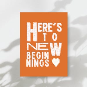 Cartes imprimables vierges pour toute célébration | Téléchargement numérique instantané | Anniversaire, amitié, encouragement | Design de carte Nouveau départ