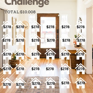 Apartment Savings Challenge Total: 10,008 | Savings Challenges |Savings | Moving Out
