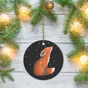 Fox Ornament, Fox Christmas Ornament for Christmas Tree Decorations, Fox Ornaments, Woodland Ornament, Forest Ornament, Fox Nursery Gift