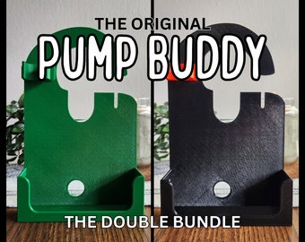 Suporte para bomba de alimentação | Bomba Infinity | Inclui clipe de seringa para medicamento/descarga | Bolsas de 500 ml e 1200 ml | Pacote duplo Pump Buddy