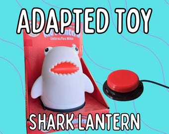 Shark Lantern | Switch Adapted Sensory Light | Multi-Color Night Light for Special Needs | Assistive Technology