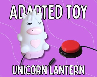 Unicorn Lantern | Switch Adapted Sensory Light | Multi-Color Night Light for Special Needs | Assistive Technology