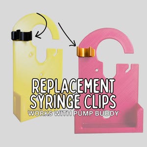 Pump Buddy用シリンジクリップ | 追加カラー＆交換用 | 60mlと10ml用サイズ