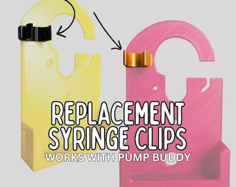 Syringe Clip for Pump Buddy | Additional Colors & Replacement | Sizes for 60ml and 10ml