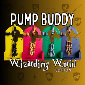 Feeding Pump Carrier Holder | Free Shipping | Includes Syringe Clip for Medicine | 500ml & 1200ml Bags | Pump Buddy Wizarding World Edition