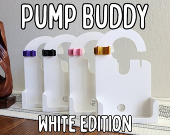 Feeding Pump Carrier Holder | Free Shipping | Includes Syringe Clip for Medicine | 500ml & 1200ml Bags | Pump Buddy White for Infinity Pump