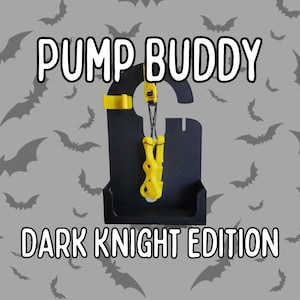 Feeding Pump Carrier Holder and Wrench | Infinity Pump | Includes Syringe Clip for Flush | 500ml & 1200ml Bags | Pump Buddy Dark Knight