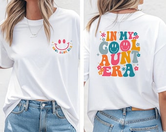 Cool Aunt Shirt, Aunt T Shirt,  Auntie Tshirt, Gift For Aunt, New Aunt Gift, Aunt To Be, Aunt Announcement, Funny Auntie Tee, Aunt Birthday
