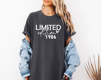 T-shirt 1986 Comfort Colors® Limited Edition - Cadeau d'anniversaire, t-shirt de style vintage